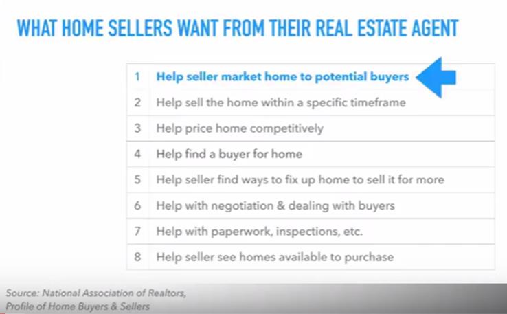 What home sellers want from their real estate agent 